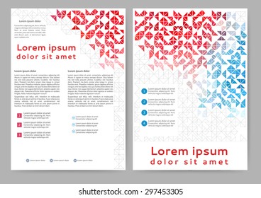 Abstract colored brochure template for your business