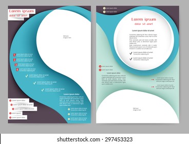 Abstract colored brochure template for your business