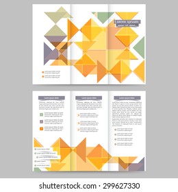 Abstract colored brochure template for your business