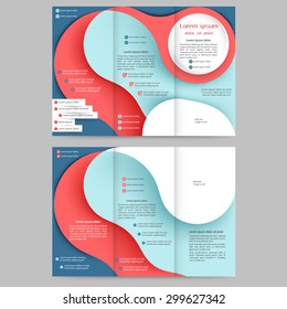 Abstract colored brochure template for your business