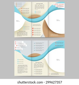 Abstract colored brochure template for your business