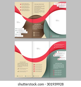 Abstract colored brochure template for your business