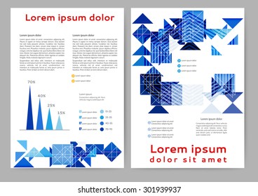 Abstract colored brochure template for your business