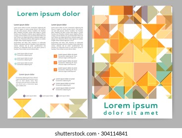 Abstract colored brochure template for your business