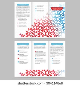 Abstract colored brochure template for your business