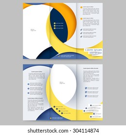 Abstract colored brochure template for your business