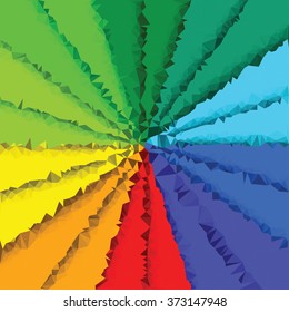 Abstract colored burst vector illustration.