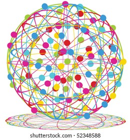 Abstract colored circle