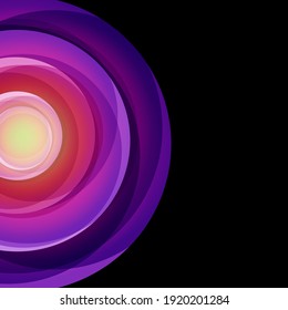 Abstract colored circle background  vector design, bright decorative brochure template