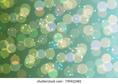 Abstract colored circles bokeh