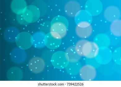 Abstract colored circles bokeh
