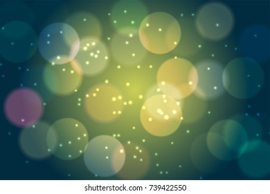 Abstract colored circles bokeh