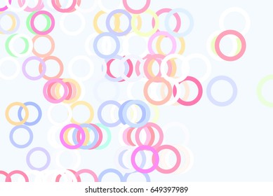 Abstract colored circles, bubbles, sphere or ellipses shape pattern. Good for web page, wallpaper, graphic design, catalog, texture or background. Vector graphic.