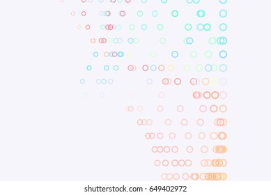 Abstract colored circles, bubbles, sphere or ellipses shape pattern. Good for web page, wallpaper, graphic design, catalog, texture or background. Vector graphic.