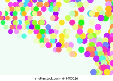 Abstract colored circles, bubbles, sphere or ellipses shape pattern. Good for web page, wallpaper, graphic design, catalog, texture or background. Vector graphic.