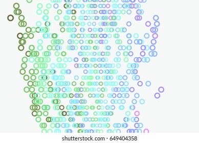 Abstract colored circles, bubbles, sphere or ellipses shape pattern. Good for web page, wallpaper, graphic design, catalog, texture or background. Vector graphic.