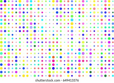 Abstract colored circles, bubbles, sphere or ellipses shape pattern. Good for web page, wallpaper, graphic design, catalog, texture or background. Style of mosaic or tile. Vector graphic.