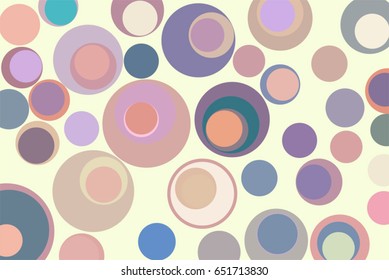 Abstract colored circles, bubbles, sphere or ellipses shape pattern. Good for web page, wallpaper, graphic design, catalog, texture or background. Vector graphic.