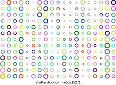 Abstract colored circles, bubbles, sphere or ellipses shape pattern. Good for web page, wallpaper, graphic design, catalog, texture or background. Style of mosaic or tile. Vector graphic.