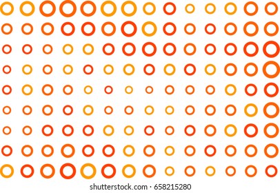 Abstract colored circles, bubbles, sphere or ellipses shape pattern. Good for web page, wallpaper, graphic design, catalog, texture or background. Style of mosaic or tile. Vector graphic.