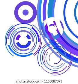 Abstract colored circles, lines, on white background, vector, business Abstract colored circles, lines, on white background, vector, business