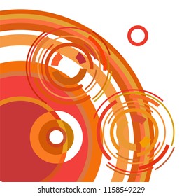 Abstract colored circles, lines, on white background, vector, business Abstract colored circles, lines, on white background, vector, business