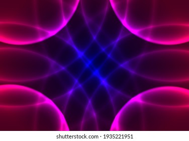 Abstract colored circles on a dark background.