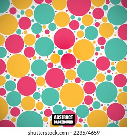 abstract colored circles on the gray background. vector illustration eps10