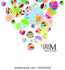 Abstract colored circles. Vector
