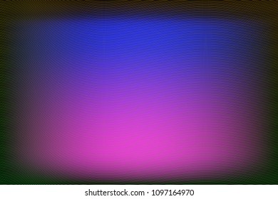 Abstract, colored composition of thin, curved lines on a color gradient background. Vector image.