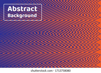 Abstract Colored covers linear design. Geometric lines patterns with edges. Cool halftone gradients. Set of Abstract design elements or objects isolated on Blue & Orange background. Modern vector.