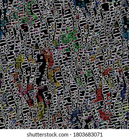 abstract colored design seamless pattern