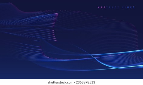 Abstract colored dynamic waves. Modern abstract cover. Colorful curve lines. Graphic concept for your design