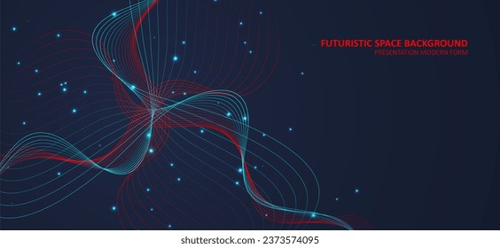 Abstract colored dynamic waves. Modern abstract cover. Colorful curve lines. Graphic concept for your design