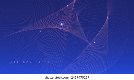 Abstract colored dynamic waves. Modern abstract cover. Colorful curve lines. Graphic concept for your design