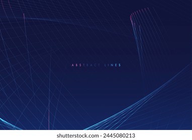 Abstract colored dynamic waves. Modern abstract cover. Colorful curve lines. Graphic concept for your design