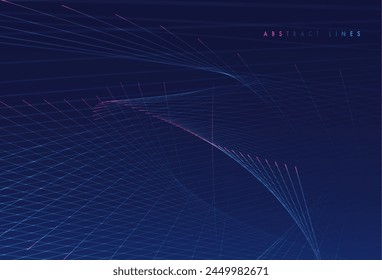 Abstract colored dynamic waves. Modern abstract cover. Colorful curve lines. Graphic concept for your design