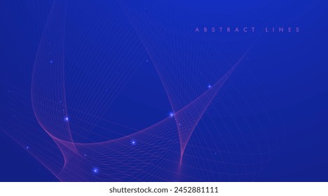 Abstract colored dynamic waves. Modern abstract cover. Colorful curve lines. Graphic concept for your design