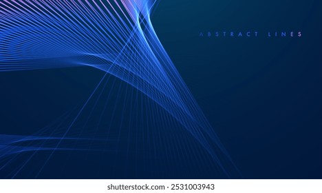 Abstract colored dynamic waves. Modern abstract cover. Colorful curve lines. Graphic concept for your design