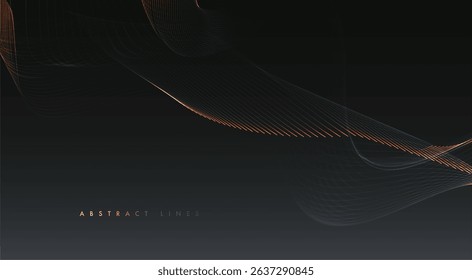 Abstract colored dynamic waves. Modern abstract cover. Colorful curve lines. Graphic concept for your design