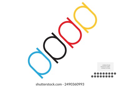 Abstract colored elements. Vector graphics.