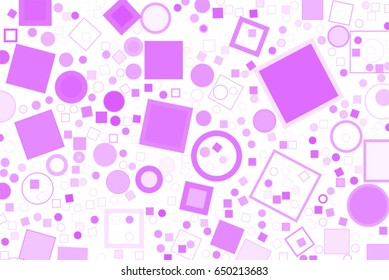 Abstract colored ellipse & square box shape pattern. Good for web page, wallpaper, graphic design, catalog, texture or background. Vector graphic.