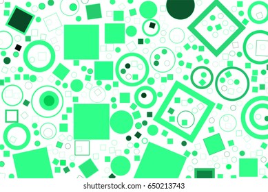 Abstract colored ellipse & square box shape pattern. Good for web page, wallpaper, graphic design, catalog, texture or background. Vector graphic.