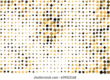 Abstract colored ellipse & square box shape pattern. Good for web page, wallpaper, graphic design, catalog, texture or background. Style of mosaic or tile. Vector graphic.