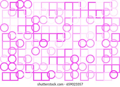 Abstract colored ellipse & square box shape pattern. Good for web page, wallpaper, graphic design, catalog, texture or background. Style of mosaic or tile. Vector graphic.