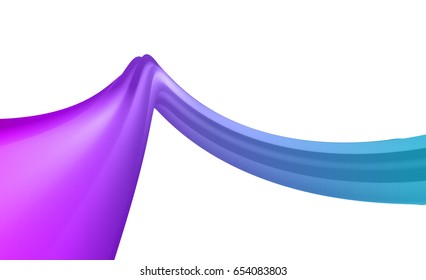Abstract colored figure isolated on white background