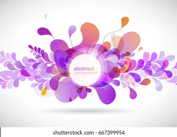 Abstract colored flower background.