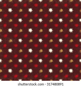 Abstract colored flowers on a dark background vector illustration