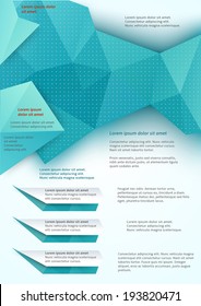 Abstract colored flyer template for your business