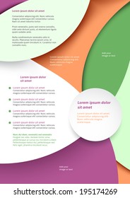 Abstract colored flyer template for your business